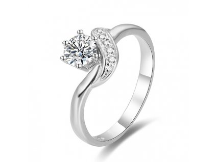 Beneto Stříbrný prsten se zirkony AGG345