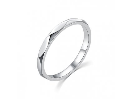 MOISS Minimalistický stříbrný prsten R00019