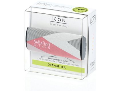 Millefiori Milano Vůně do auta Icon Textil Geometric Orange Tea