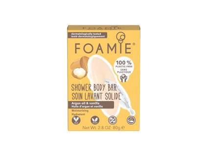 Foamie Hydratační sprchová péče Kiss me Argan (Shower Body Bar) 80 g