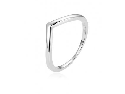 Beneto Minimalistický stříbrný prsten AGG445L