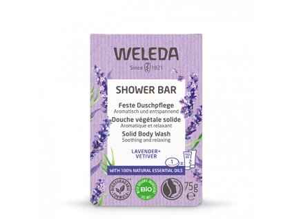Weleda Levandulové relaxační mýdlo Lavender + Vetiver (Shower Bar) 75 g