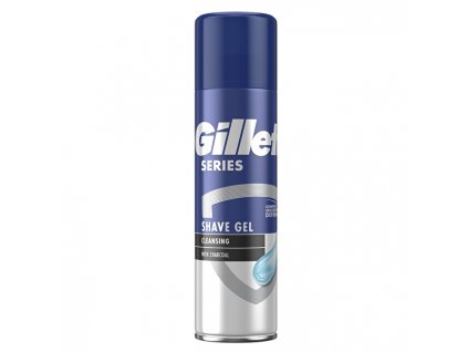 Gillette Čisticí gel na holení s dřevěným uhlím Charcoal (Cleansing Shave Gel) 200 ml