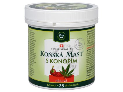 Herbamedicus Koňská mast hřejivá s konopím 250 ml