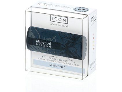 Millefiori Milano Vůně do auta Icon Textil Floral Silver Spirit