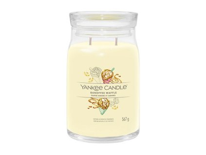 Yankee Candle Aromatická svíčka Signature sklo velké Banoffee Waffle 567 g