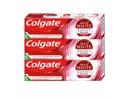 Colgate Bělicí zubní pasta Max White Expert Original 3 x 75 ml