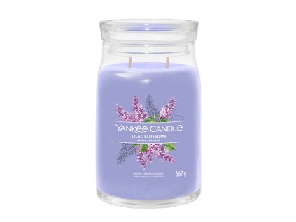 Yankee Candle Aromatická svíčka Signature sklo velké Lilac Blossoms 567 g