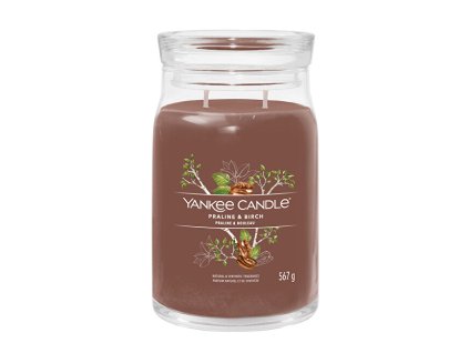 Yankee Candle Aromatická svíčka Signature sklo velké Praline & Birch 567 g