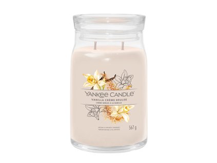 Yankee Candle Aromatická svíčka Signature sklo velké Vanilla Creme Brulée 567 g