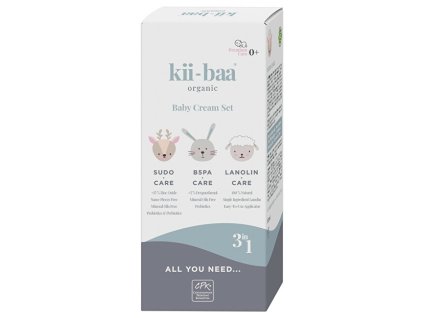 kii-baa organic Dárková sada dětské péče All You Need 3 ks