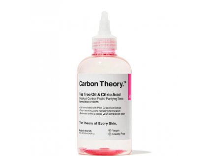 Carbon Theory Pleťové tonikum Tea Tree Oil & Citric Acid Breakout Control (Facial Purifying Tonic) 250 ml