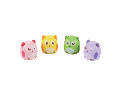 Bigjigs Toys ořezávátko sovička 1ks fialová