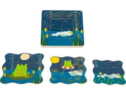 11539 small foot legler schichtenpuzzle frosch koenig a