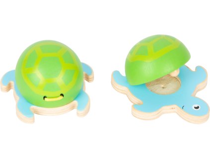 small foot Kastaněty mořští živočichové modro-zelená želvička 1 ks