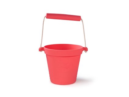 Bigjigs Toys Plážový kyblíček tmavě růžový