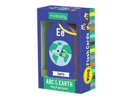 Mudpuppy ABC planeta Země tahákové karty na kroužku