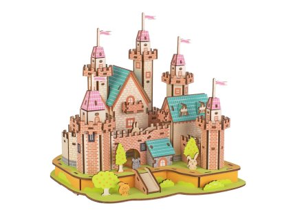 Woodcraft Dřevěné 3D puzzle Hrad v ráji