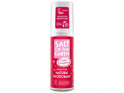 Salt Of The Earth Přírodní deodorant ve spreji Jahoda Rock Chick Sweet Strawberry (Natural Deodorant) 100 ml