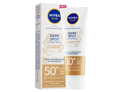 Nivea Pleťový krém na opalování OF 50+ Sun Dark Spot Control Luminous 630 (Sun Fluid) 40 ml