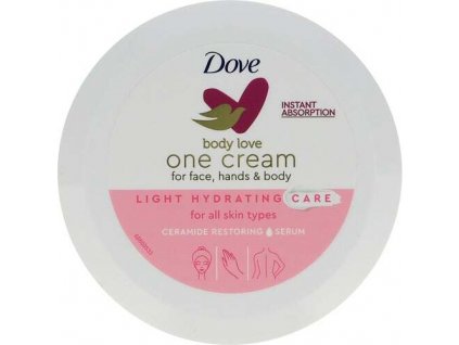 Dove Hydratační krém na obličej a tělo Body Love (Light Hydratation Care) 250 ml