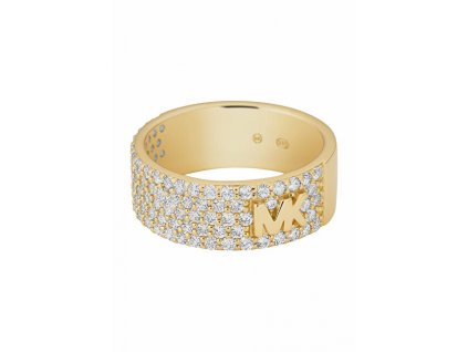 Michael Kors Třpytivý stříbrný prsten se zirkony MKC1555AN710