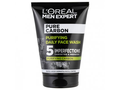 L´Oréal Paris Čisticí gel s aktivním uhlím Men Expert Pure Carbon (Purifying Daily Face Wash) 100 ml