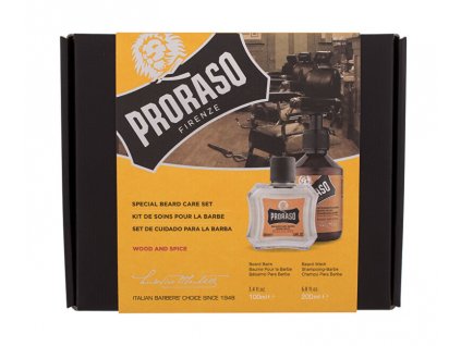 Proraso Dárková sada přípravků pro péči o vousy Wood & Spice