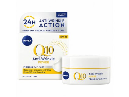 Nivea Zpevňující denní krém proti vráskám Q10 Power SPF 30 (Anti - Wrinkle + Firming Day Cream) 50 ml