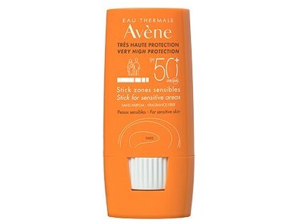 Avène Ochranná tyčinka na citlivá místa SPF 50+ Sun (Stick for Sensitive Areas) 8 g