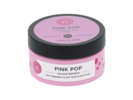Maria Nila Jemná vyživující maska bez permanentních barevných pigmentů Pink (Colour Refresh Mask)