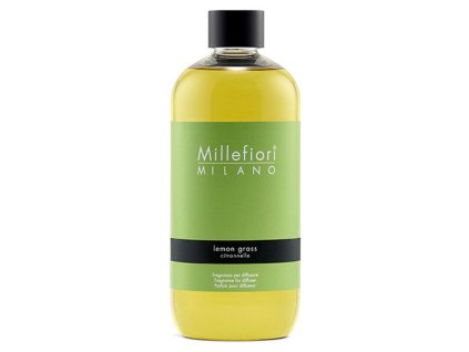 Millefiori Milano Náhradní náplň do aroma difuzéru Natural Citrónová tráva 250 ml