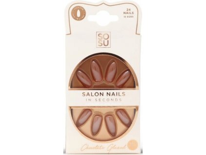 SOSU Cosmetics Umělé nehty Chocolate (Salon Nails) 24 ks