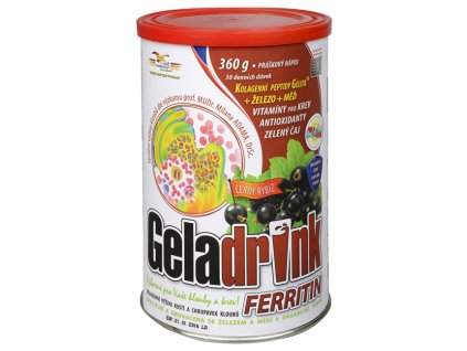 Geladrink Ferritin nápoj Černý rybíz 360 g