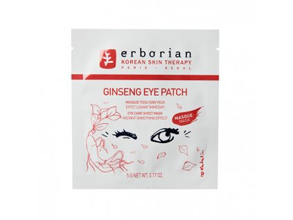 Erborian Maska na oční okolí Ginseng Eye Patch (Eye Care Sheet Mask) 5 g