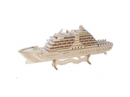 Woodcraft Dřevěné 3D puzzle luxusní jachta