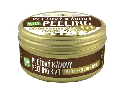 Purity Vision Bio Kávový pleťový peeling 3v1