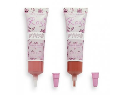 Revolution Sada tekutých tvářenek X Roxi (Cherry Blossom Liquid Blush Duo) 2 x 15 ml