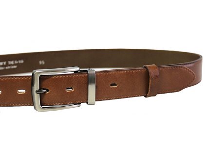 Penny Belts Pánský kožený společenský opasek 35-020-2-48 brown