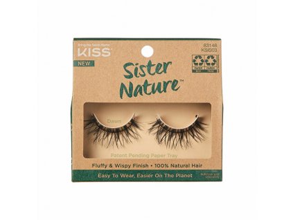 KISS Nalepovací řasy ECO přírodní Sister Nature Lash 1 pár