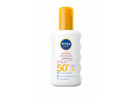 Nivea Sprej na opalování Sensitive SPF 50+ (Sun Spray) 200 ml