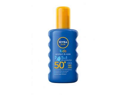 Nivea Dětský barevný sprej na opalování OF 50+ (Moisturising Sun spray) 200 ml