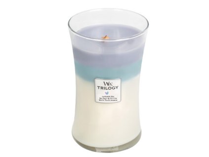 WoodWick Vonná svíčka váza velká Trilogy Calming Retreat 609,5 g