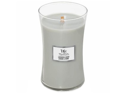 WoodWick Vonná svíčka váza velká Lavender & Cedar 609,5 g