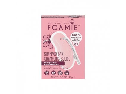 Foamie Šampon pro poškozené vlasy Hibiskiss (Shampoo Bar) 80 g