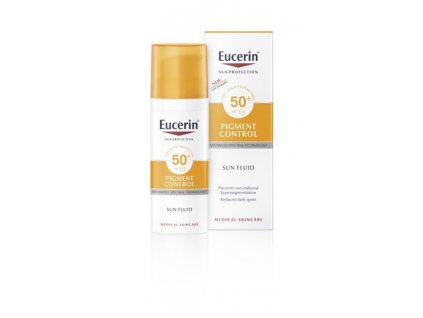 Eucerin Emulze na opalování na obličej s depigmentačním účinkem Pigment Control SPF 50+ (Pigment Control Sun Fluid) 50 ml