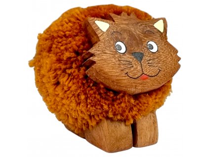 2Kids Toys Dřevěná figurka XL pompon Kočka