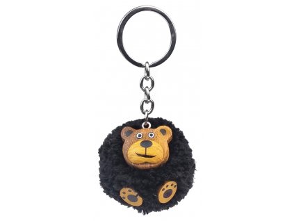 2Kids Toys Dřevěná klíčenka pompon Medvěd