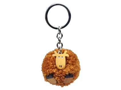 2Kids Toys Dřevěná klíčenka pompon Žirafa