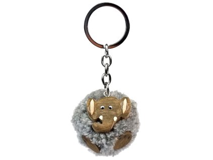 2Kids Toys Dřevěná klíčenka pompon Slon